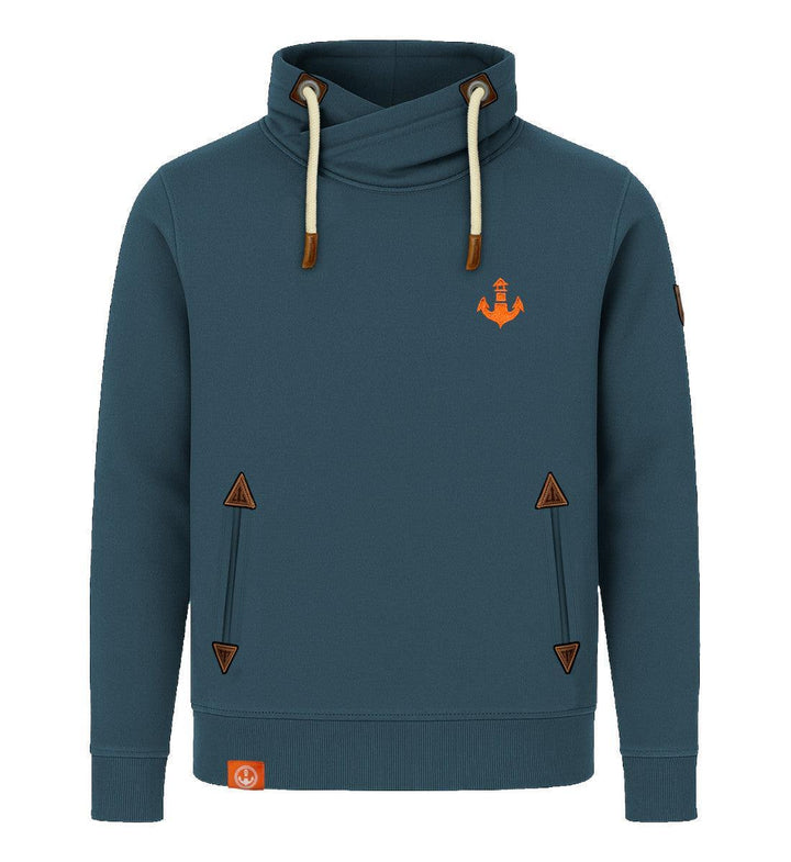 Mooinzen Logo · Unisex Bio Schalkragen Sweatshirt (ohne Kapuze)-Unisex Bio Schalkragen Sweatshirt-stargazer-S-Mooinzen