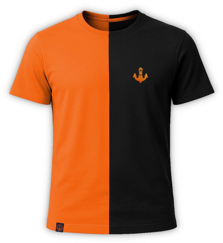 Mooinzen Logo · Unisex Heavy Bio T-Shirt (Interlock)-Unisex Heavy Bio T-Shirt (Interlock)-schwarz/orange-S-Mooinzen
