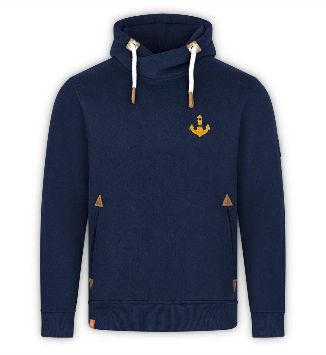 Mooinzen Stick · Unisex Bio Schalkragen Hoodie-Unisex Bio Schalkragen Hoodie-dress-blue-S-Mooinzen