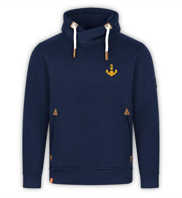 Mooinzen Stick · Unisex Bio Schalkragen Hoodie-Unisex Bio Schalkragen Hoodie-dress-blue-S-Mooinzen