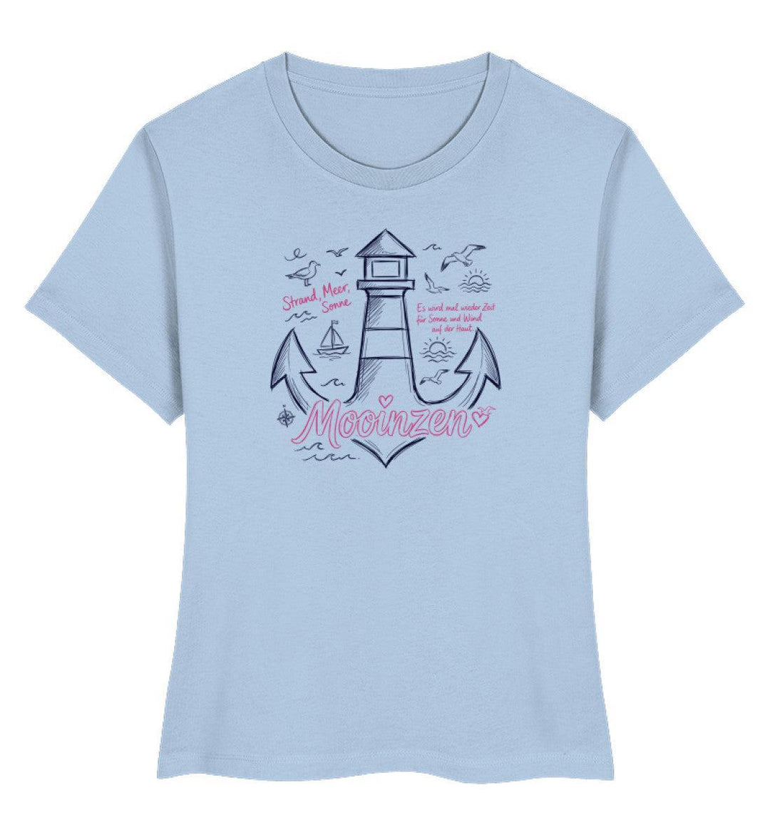 Mooinzen Strand Meer Sonne · Damen Premium Bio T-Shirt 2.0-Damen Premium Bio T-Shirt 2.0-Blue Soul-XS-Mooinzen