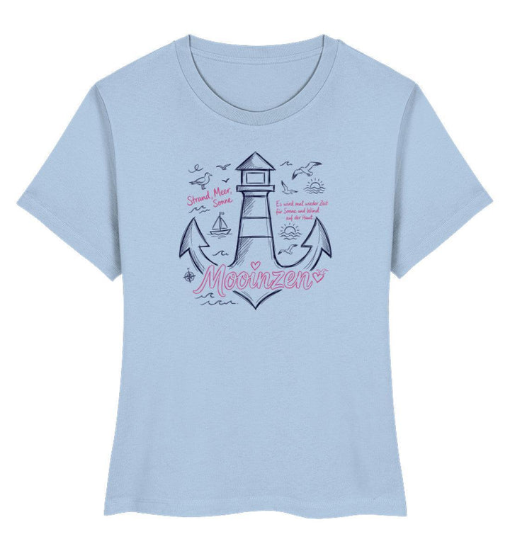 Mooinzen Strand Meer Sonne · Damen Premium Bio T-Shirt 2.0-Damen Premium Bio T-Shirt 2.0-Blue Soul-XS-Mooinzen
