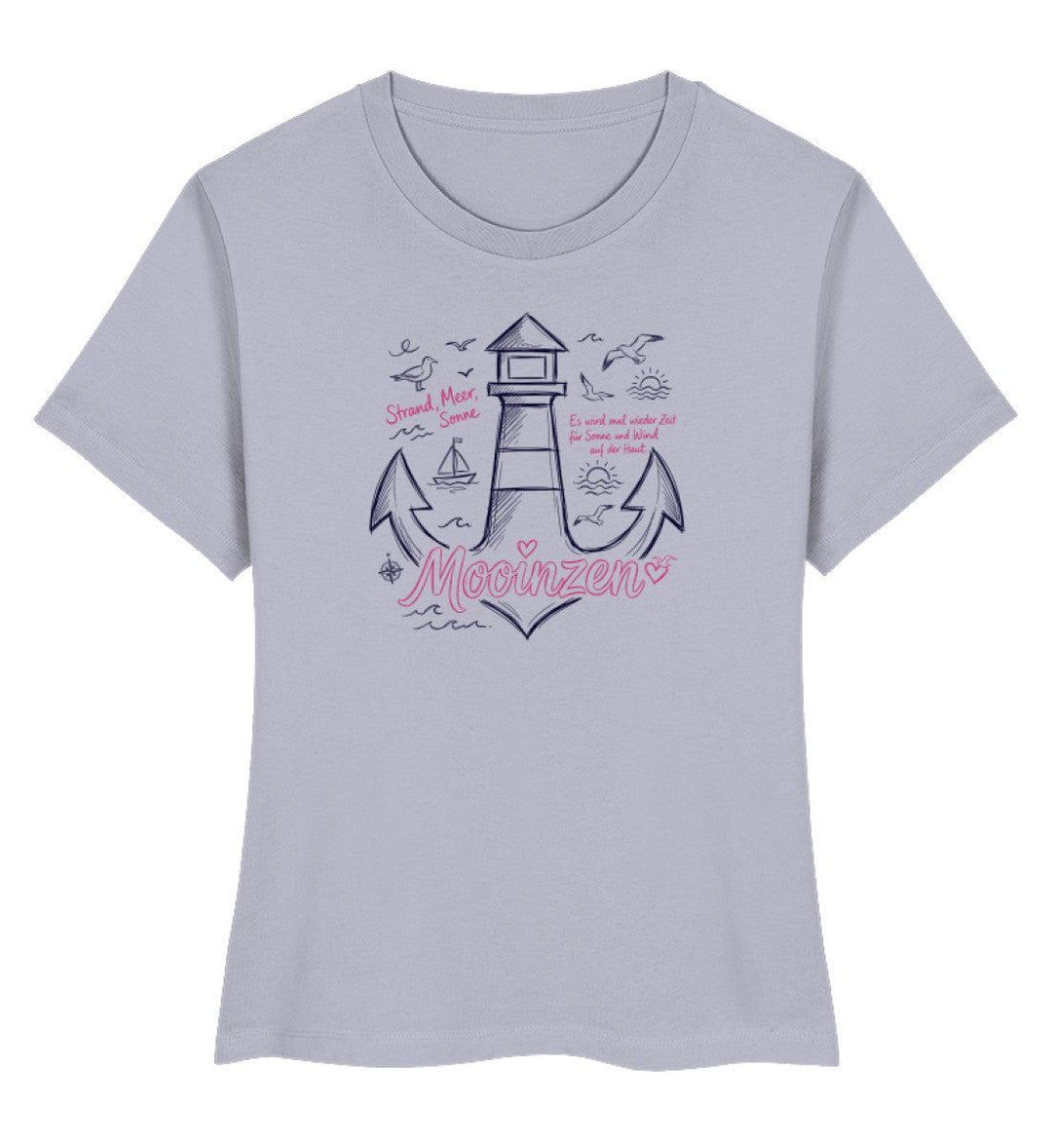 Mooinzen Strand Meer Sonne · Damen Premium Bio T-Shirt 2.0-Damen Premium Bio T-Shirt 2.0-Lavender-XS-Mooinzen
