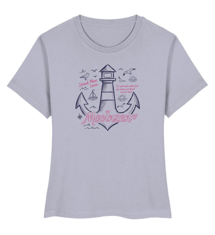 Mooinzen Strand Meer Sonne · Damen Premium Bio T-Shirt 2.0-Damen Premium Bio T-Shirt 2.0-Lavender-XS-Mooinzen