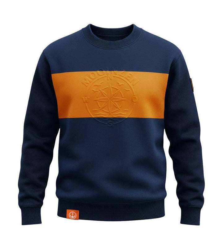 Mooinzen · Unisex Signature Premium Bio Sweatshirt-Unisex Signature Bio Sweatshirt-dressblue/scarlet-ibis-S-Mooinzen