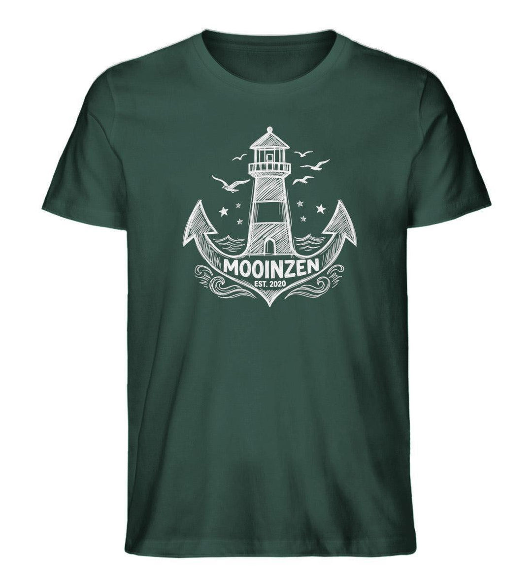 Mooinzen day&night · Herren Premium Bio T-Shirt-Herren Premium Bio T-Shirt-Glazed Green-XS-Mooinzen
