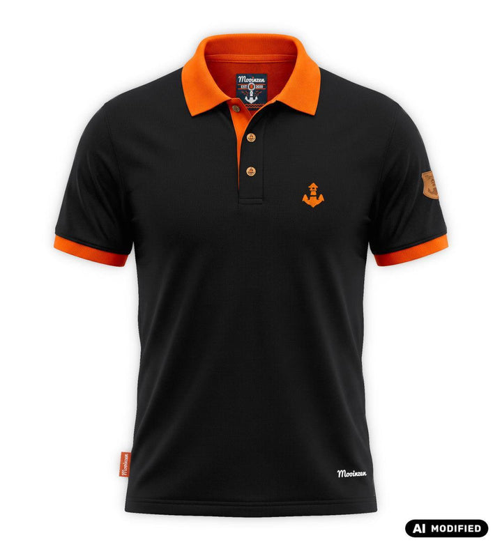 Mooinzen · mercerisiertes Herren Premium Polo Shirt-Herren Premium Polo Shirt (mercerisiert)-black-beauty-S-Mooinzen
