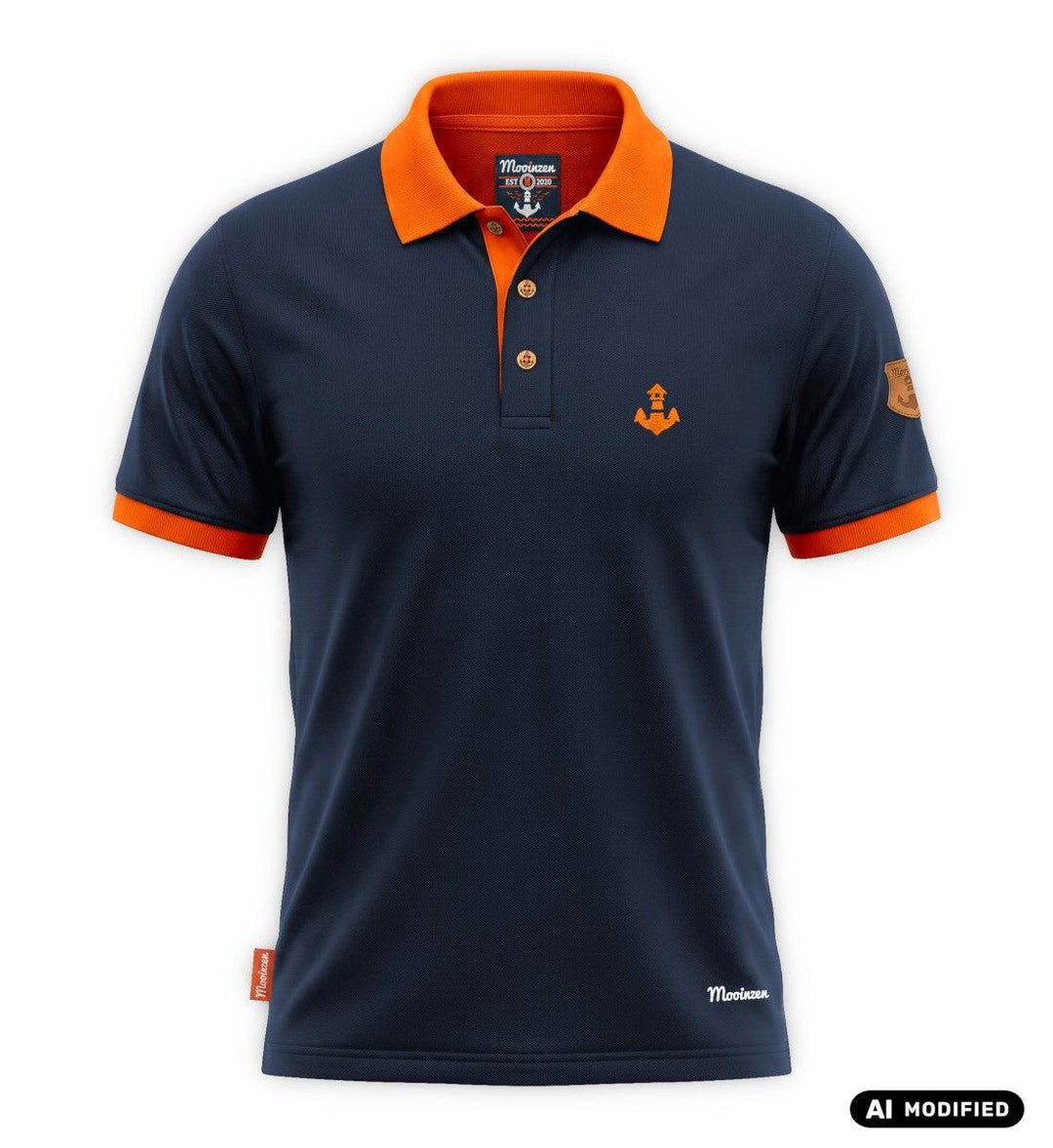 Mooinzen · mercerisiertes Herren Premium Polo Shirt-Herren Premium Polo Shirt (mercerisiert)-dress-blue-S-Mooinzen