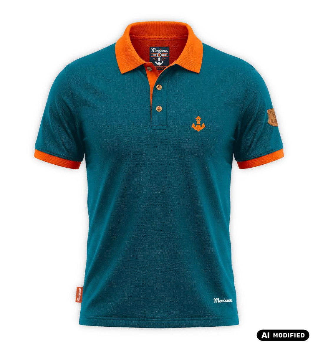 Mooinzen · mercerisiertes Herren Premium Polo Shirt-Herren Premium Polo Shirt (mercerisiert)-ocean-depth-S-Mooinzen
