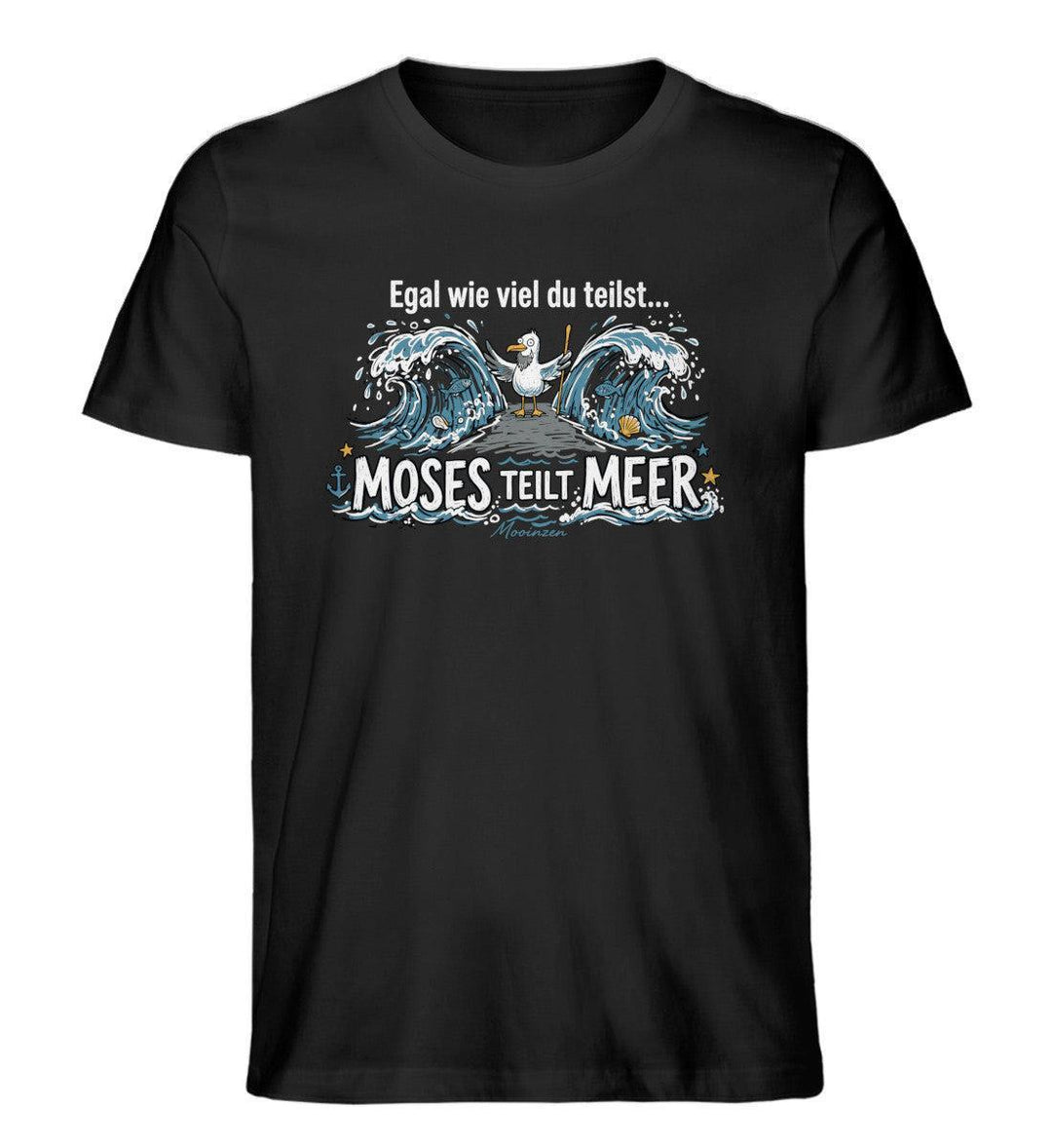 Moses teilt Meer · Herren Premium Bio T-Shirt-Herren Premium Bio T-Shirt-Black-XS-Mooinzen