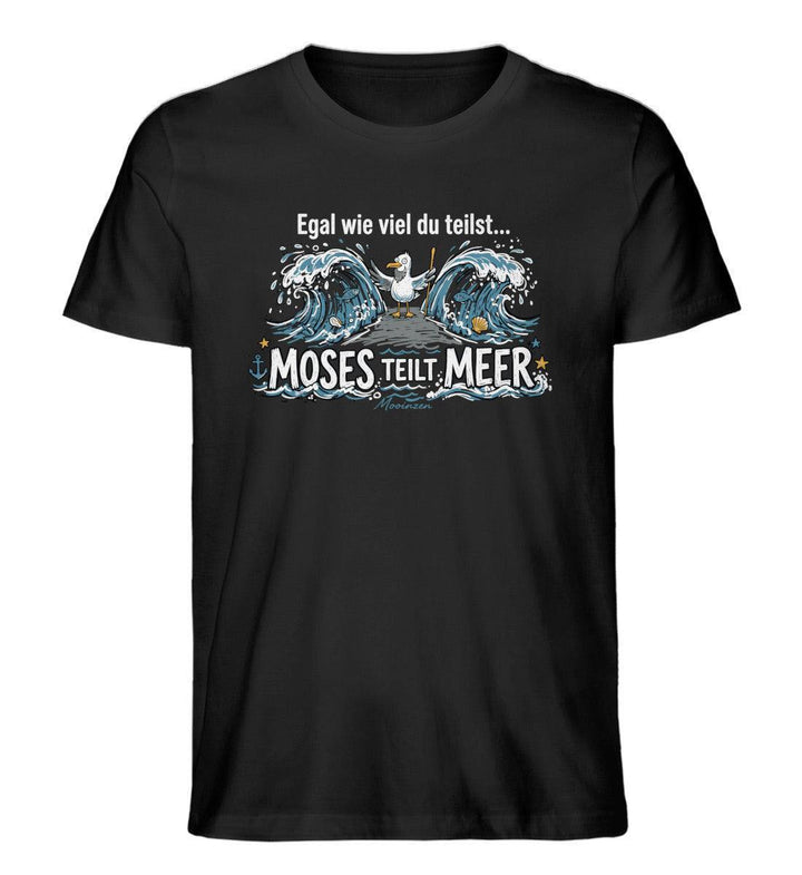Moses teilt Meer · Herren Premium Bio T-Shirt-Herren Premium Bio T-Shirt-Black-XS-Mooinzen