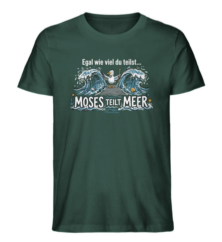 Moses teilt Meer · Herren Premium Bio T-Shirt-Herren Premium Bio T-Shirt-Glazed Green-XS-Mooinzen