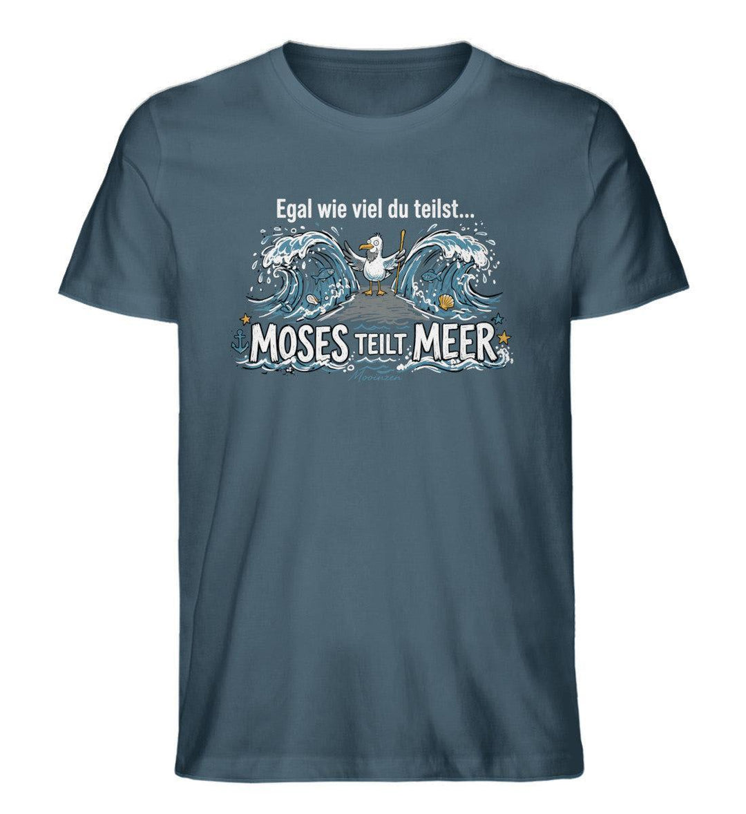 Moses teilt Meer · Herren Premium Bio T-Shirt-Herren Premium Bio T-Shirt-Stargazer-XS-Mooinzen