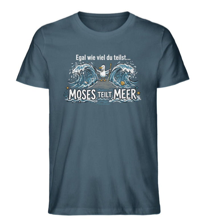 Moses teilt Meer · Herren Premium Bio T-Shirt-Herren Premium Bio T-Shirt-Stargazer-XS-Mooinzen