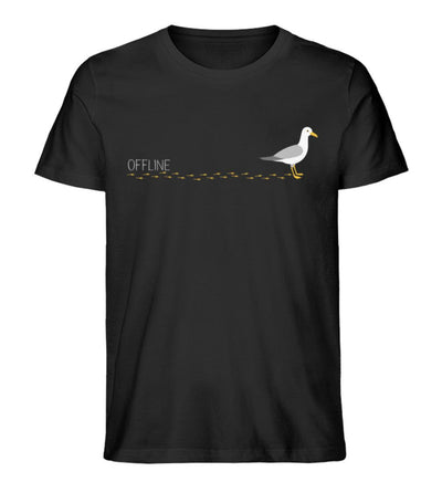 Möwe Footprints · Herren Premium Bio T-Shirt-Herren Premium Bio T-Shirt-Black-XS-Mooinzen