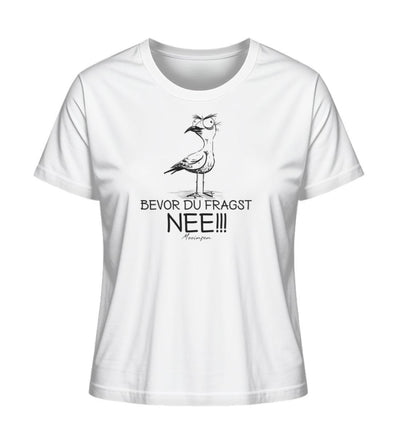 Möwe Nee Black · Damen Premium Bio T-Shirt 2.0-Damen Premium Bio T-Shirt 2.0-White-XS-Mooinzen