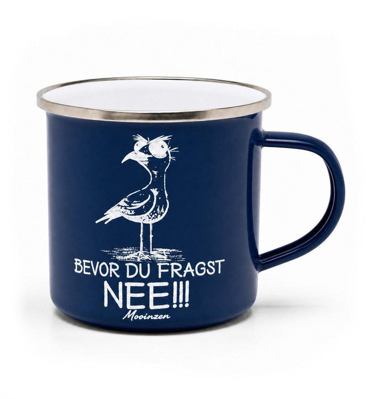 Möwe Nee · Emaille Tasse-Emaille Tasse-Mooinzen