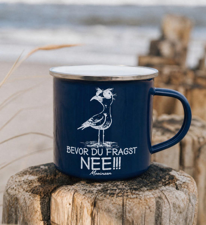 Möwe Nee · Emaille Tasse-Emaille Tasse-Mooinzen