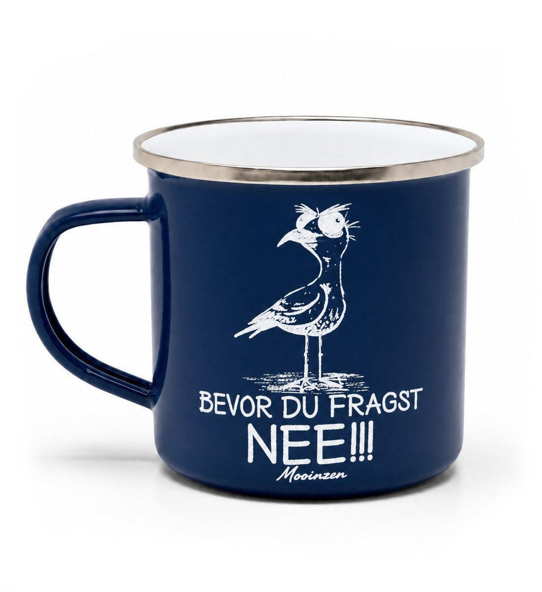 Möwe Nee · Emaille Tasse-Emaille Tasse-Navy-330ml-Mooinzen