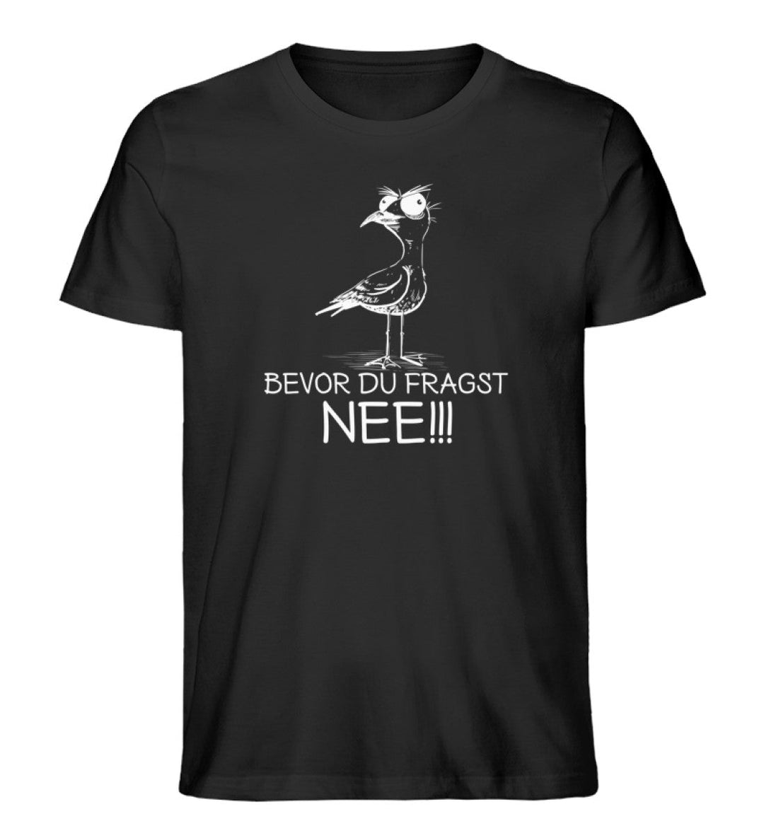Möwe Nee · Herren Premium Bio T-Shirt-Herren Premium Bio T-Shirt-Black-XS-Mooinzen