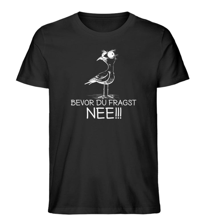 Möwe Nee · Herren Premium Bio T-Shirt-Herren Premium Bio T-Shirt-Black-XS-Mooinzen