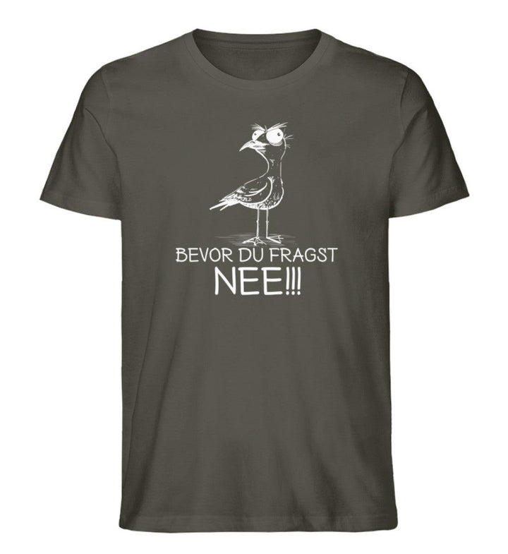 Möwe Nee · Herren Premium Bio T-Shirt-Herren Premium Bio T-Shirt-Khaki-S-Mooinzen