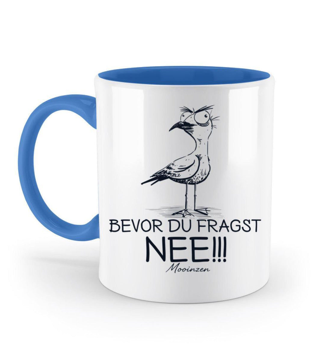 Möwe Nee · Keramiktasse Zweifarbig-Keramik Tasse Zweifarbig-Blue-330ml-Mooinzen