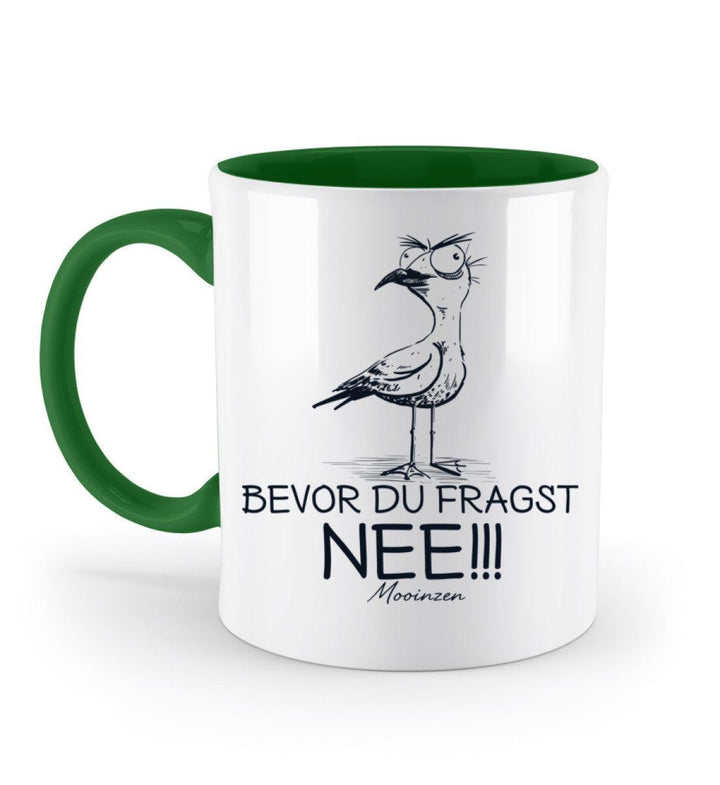 Möwe Nee · Keramiktasse Zweifarbig-Keramik Tasse Zweifarbig-Irish Green-330ml-Mooinzen
