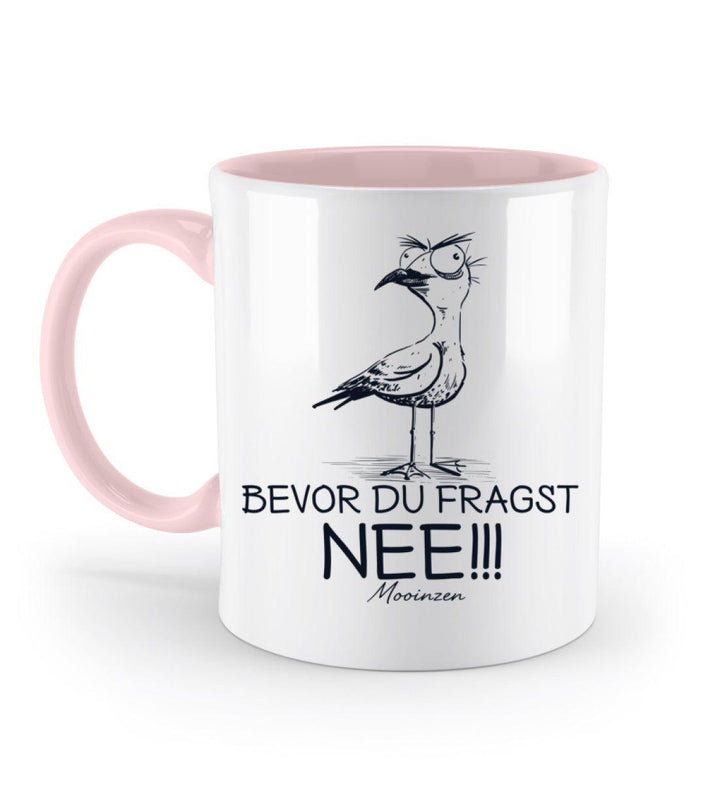 Möwe Nee · Keramiktasse Zweifarbig-Keramik Tasse Zweifarbig-Powder Pink-330ml-Mooinzen