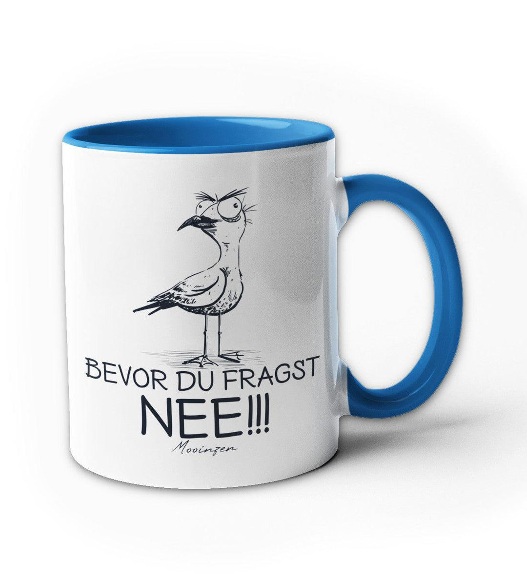 Möwe Nee · Keramiktasse Zweifarbig-Keramik Tasse zweifarbig-blau-330ml-Mooinzen