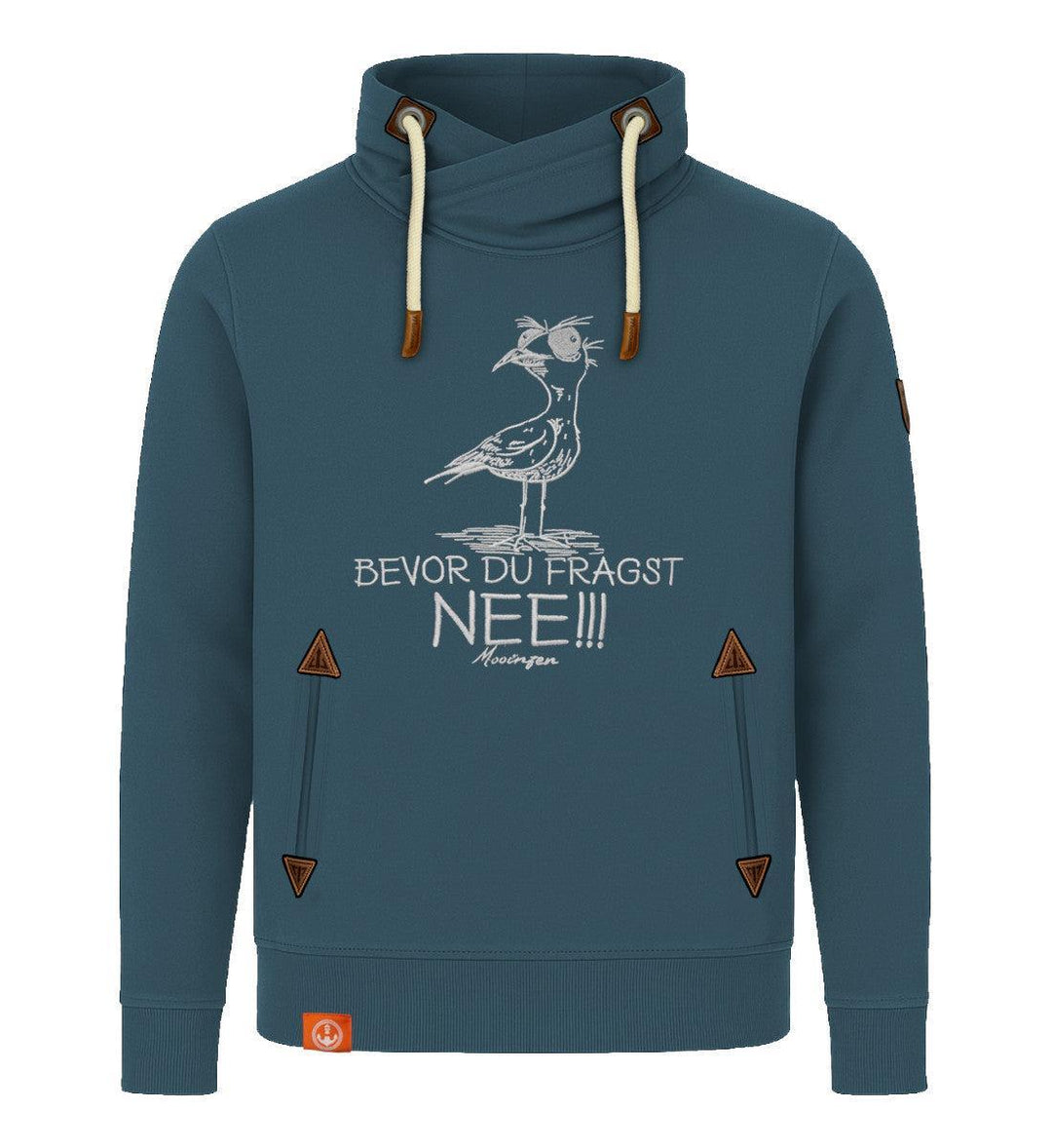 Möwe Nee · Unisex Bio Schalkragen Sweatshirt (ohne Kapuze)-Unisex Bio Schalkragen Sweatshirt-stargazer-S-Mooinzen