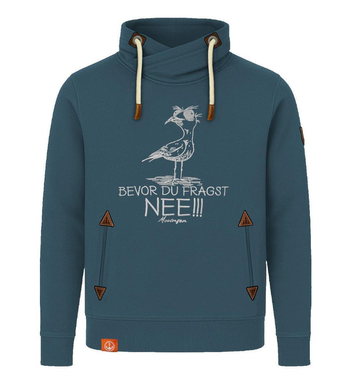 Möwe Nee · Unisex Bio Schalkragen Sweatshirt (ohne Kapuze)-Unisex Bio Schalkragen Sweatshirt-stargazer-S-Mooinzen