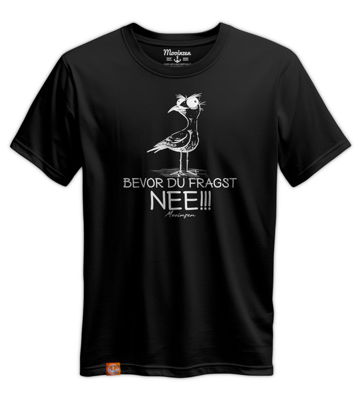 Möwe Nee · Unisex Premium Bio T-Shirt-Unisex Premium Bio T-Shirt-black-beauty-S-Mooinzen
