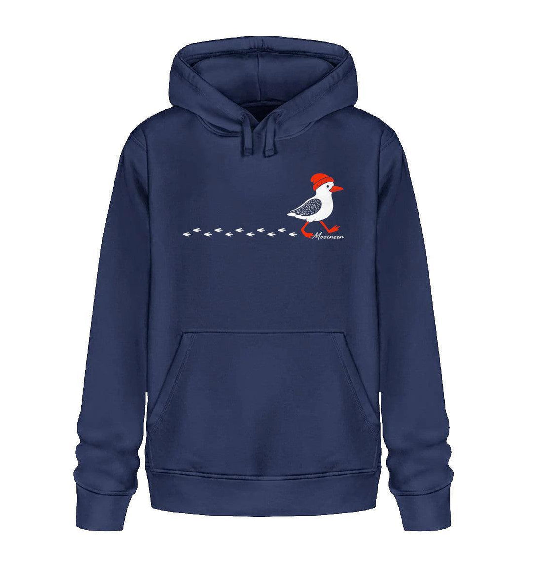 Möwe Spur · Unisex Bio Hoodie-Unisex Bio Hoodie-French Navy-XS-Mooinzen