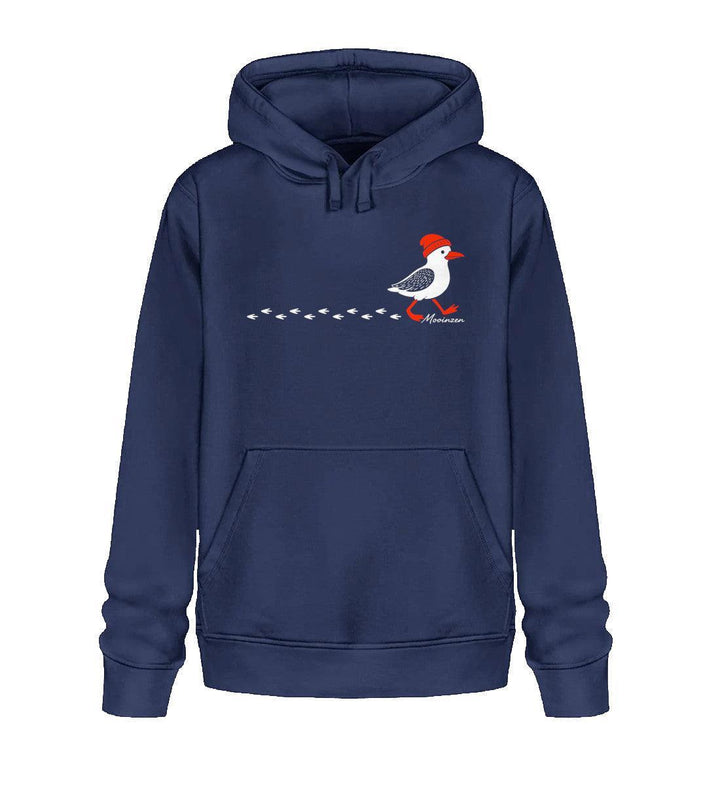 Möwe Spur · Unisex Bio Hoodie-Unisex Bio Hoodie-French Navy-XS-Mooinzen