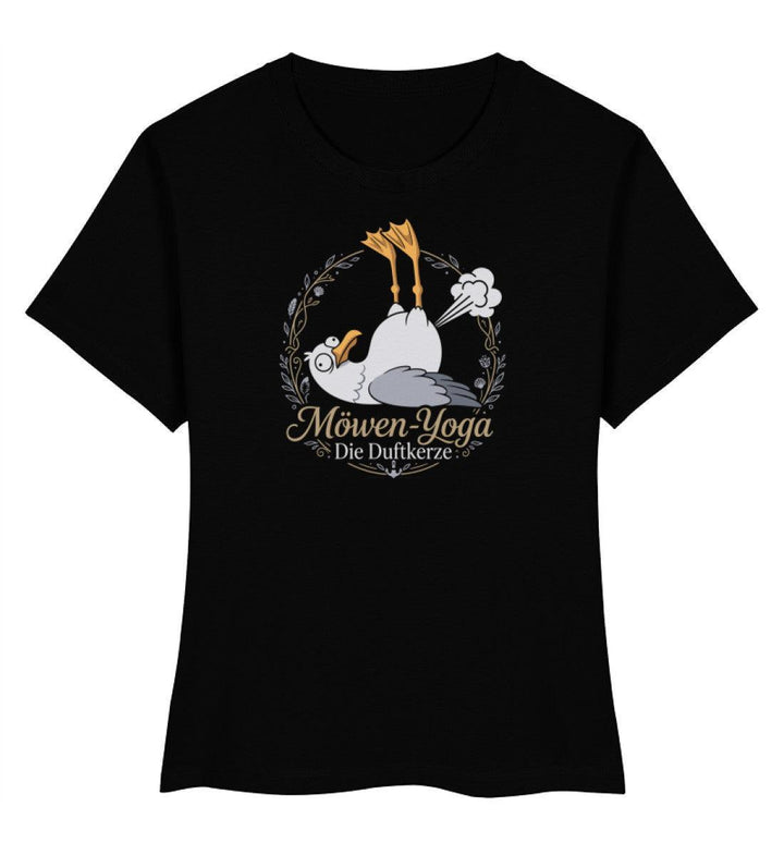 Möwen Yoga Duftkerze · Damen Premium Bio T-Shirt 2.0-Damen Premium Bio T-Shirt 2.0-Black-XS-Mooinzen