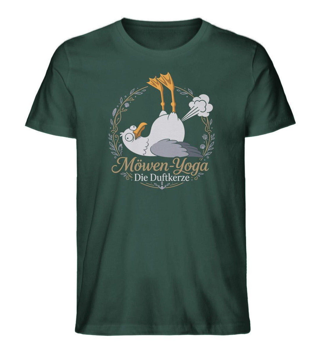 Möwen-Yoga Duftkerze · Herren Premium Bio T-Shirt-Herren Premium Bio T-Shirt-Glazed Green-XS-Mooinzen