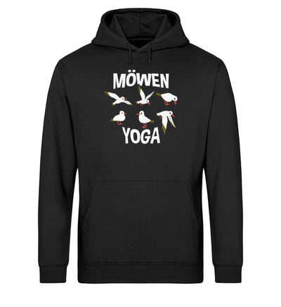Möwen Yoga · Unisex Bio Hoodie-Unisex Bio Hoodie-Black-S-Mooinzen