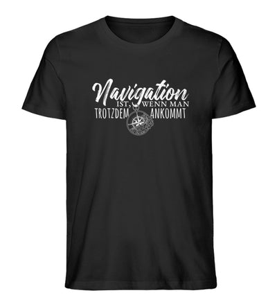 Navigation trotzdem ankommen · Herren Premium Bio T-Shirt-Herren Premium Bio T-Shirt-Black-XS-Mooinzen