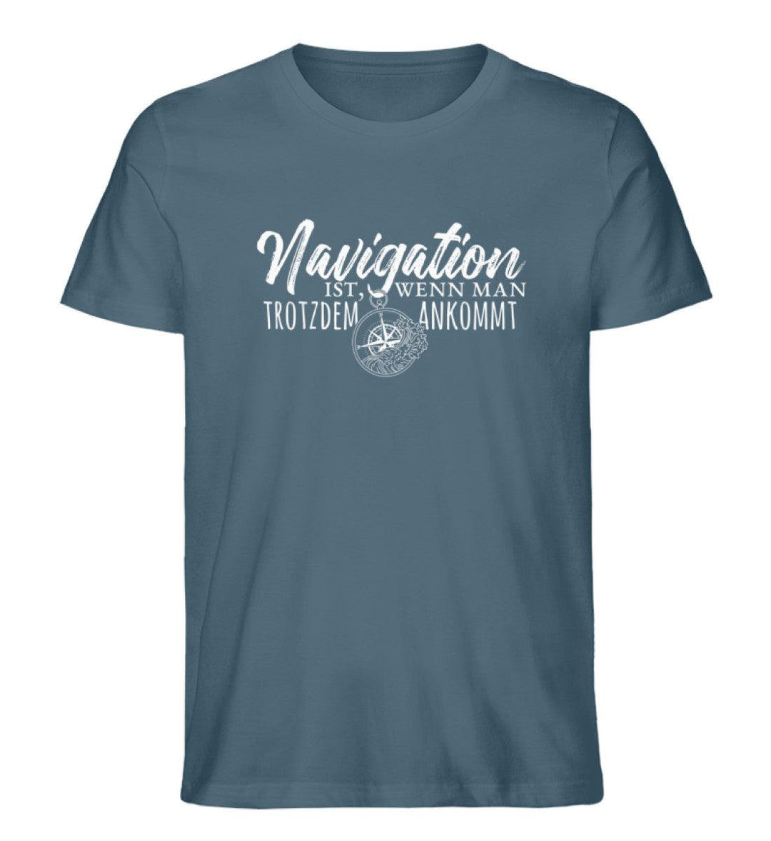 Navigation trotzdem ankommen · Herren Premium Bio T-Shirt-Herren Premium Bio T-Shirt-Stargazer-S-Mooinzen