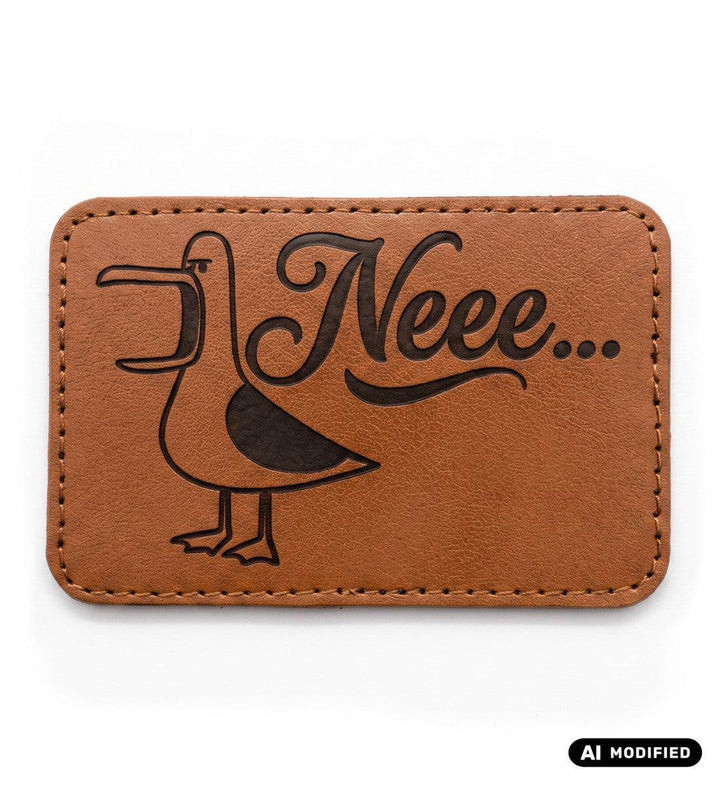 Neee · Klettpatch Kunstleder-Klettwatt Patch-black-9x6-Mooinzen