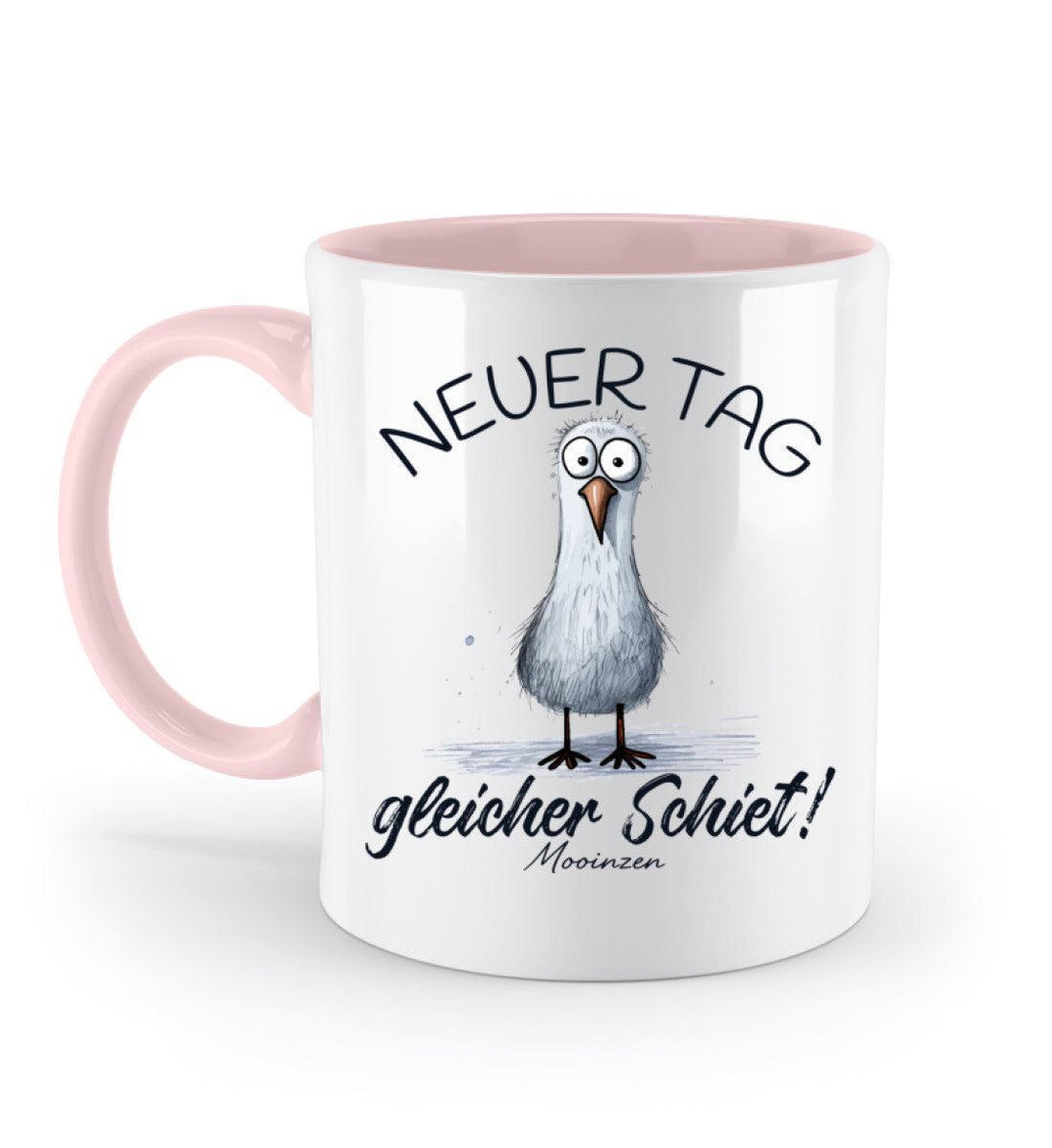 Neuer Tag gleicher Schiet · Keramiktasse Zweifarbig-Keramik Tasse Zweifarbig-Powder Pink-330ml-Mooinzen