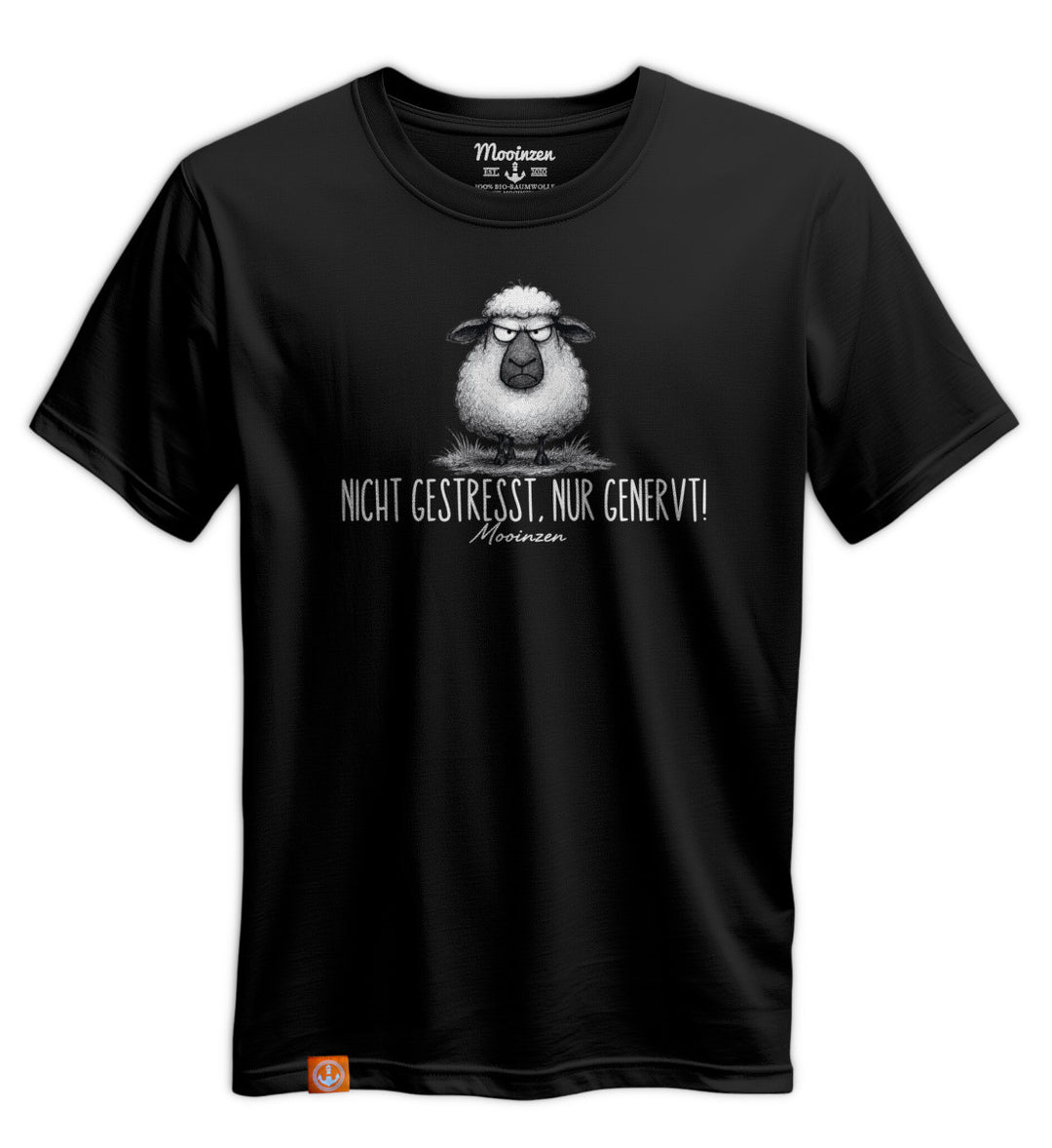Nicht gestresst nur genervt · Unisex Premium Bio T-Shirt-Unisex Premium Bio T-Shirt-black-beauty-S-Mooinzen