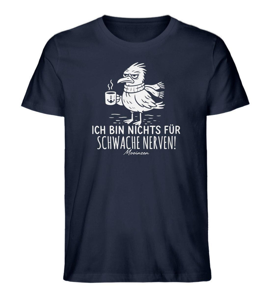Nichts für schwache nerven · Herren Premium Bio T-Shirt-Herren Premium Bio T-Shirt-French Navy-XS-Mooinzen