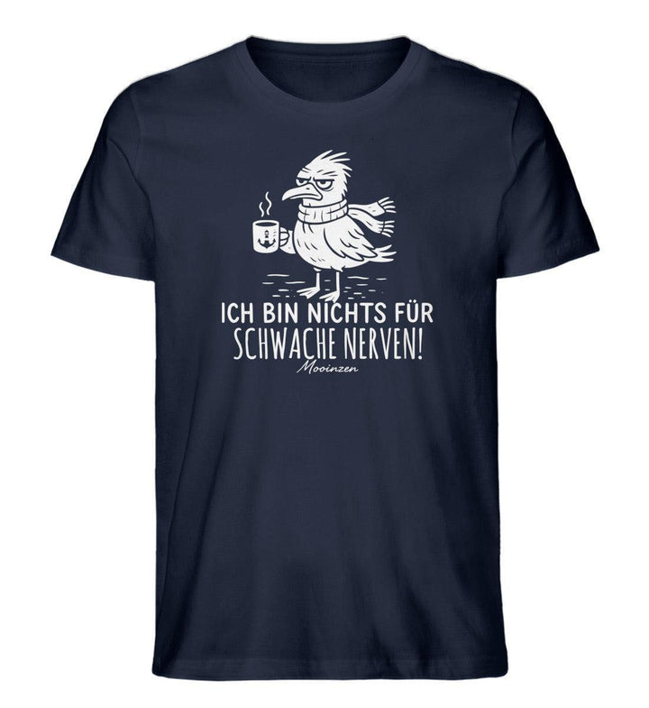 Nichts für schwache nerven · Herren Premium Bio T-Shirt-Herren Premium Bio T-Shirt-French Navy-XS-Mooinzen