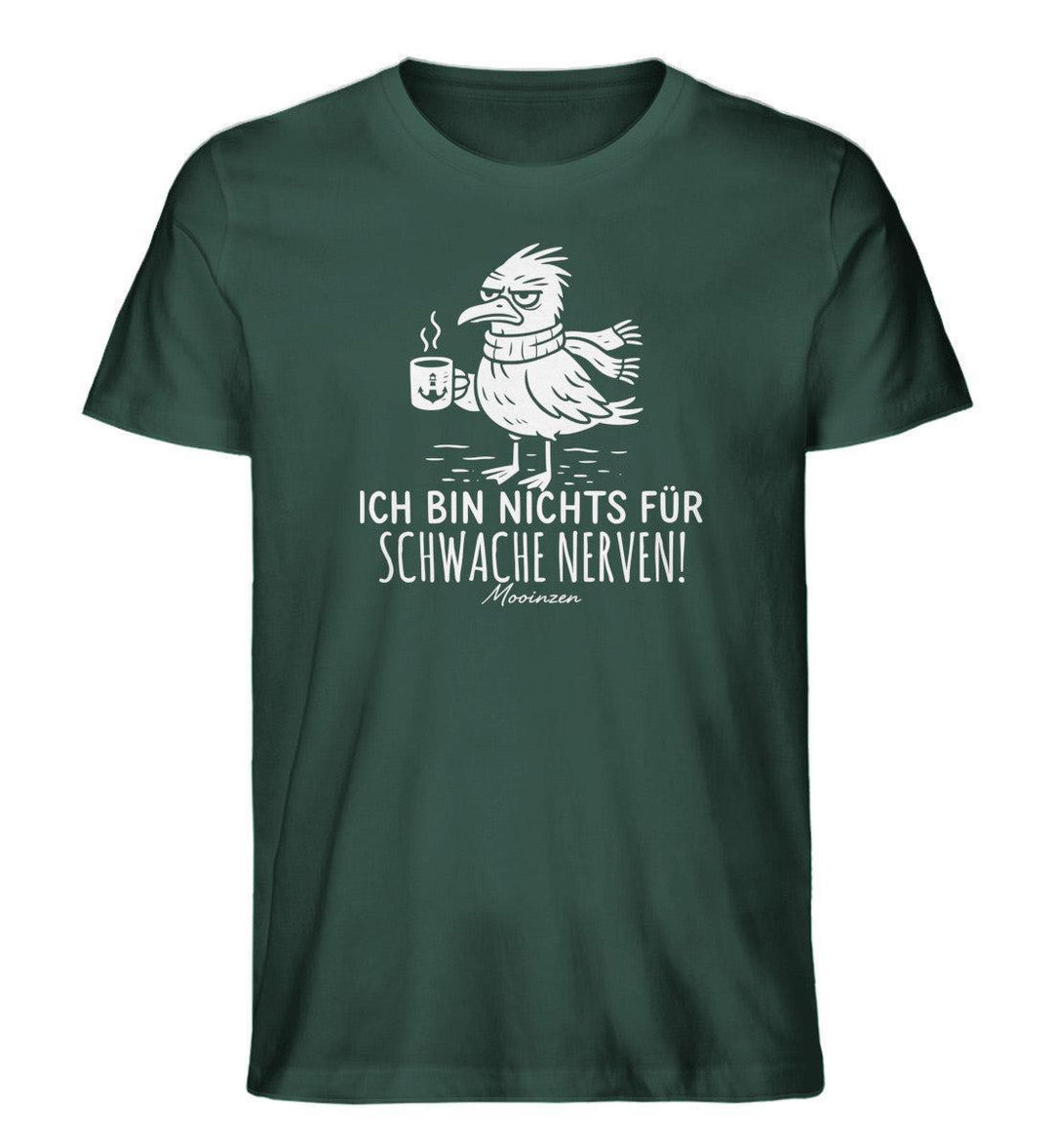 Nichts für schwache nerven · Herren Premium Bio T-Shirt-Herren Premium Bio T-Shirt-Glazed Green-XS-Mooinzen