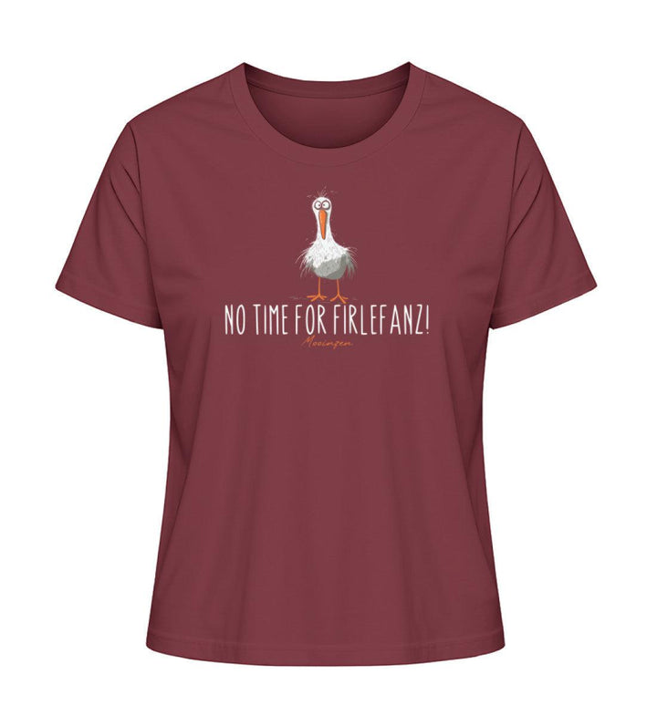 No time for Firlefanz! · Damen Premium Bio T-Shirt 2.0-Damen Premium Bio T-Shirt 2.0-Burgundy-XS-Mooinzen
