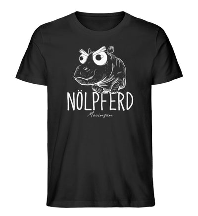 Nölpferd · Herren Premium Bio T-Shirt-Herren Premium Bio T-Shirt-Black-XS-Mooinzen