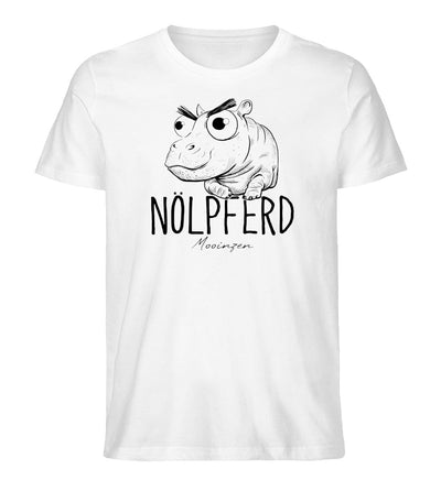 Nölpferd · Herren Premium Bio T-Shirt-Herren Premium Bio T-Shirt-White-XS-Mooinzen