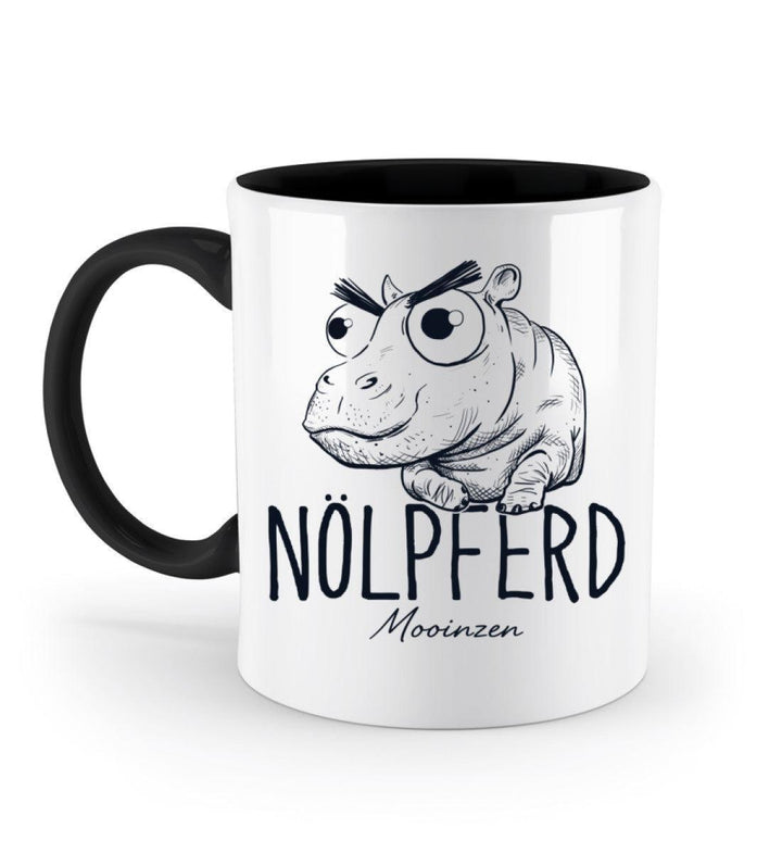 Nölpferd · Keramiktasse Zweifarbig-Keramik Tasse Zweifarbig-Black-330ml-Mooinzen